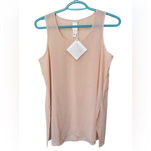 Wynne Layers Sheer Soft Pink Tank Top NWT Lightweight Blouse Size XS